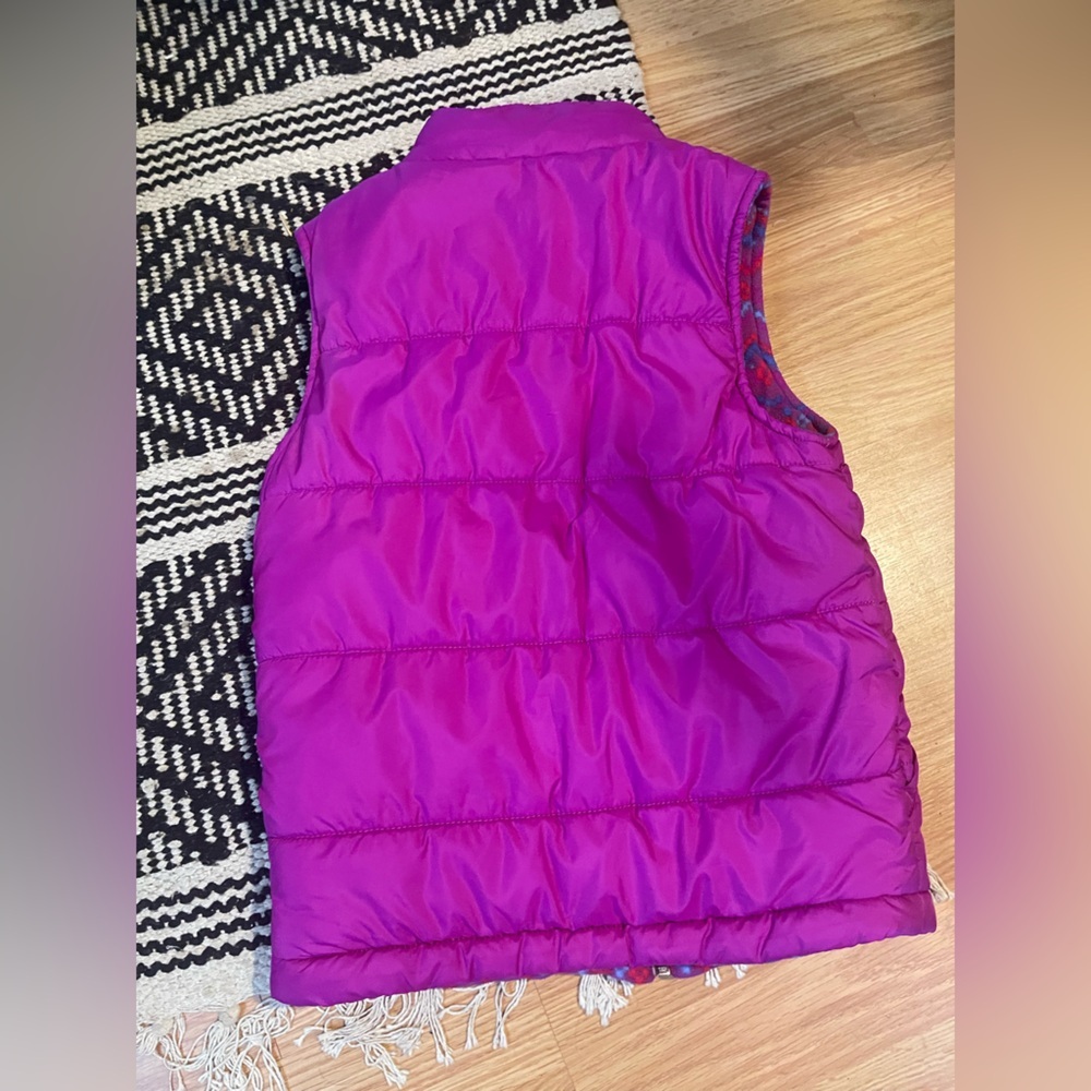 Columbia Reversible Purple Puffer Vest - Picture 2 of 4